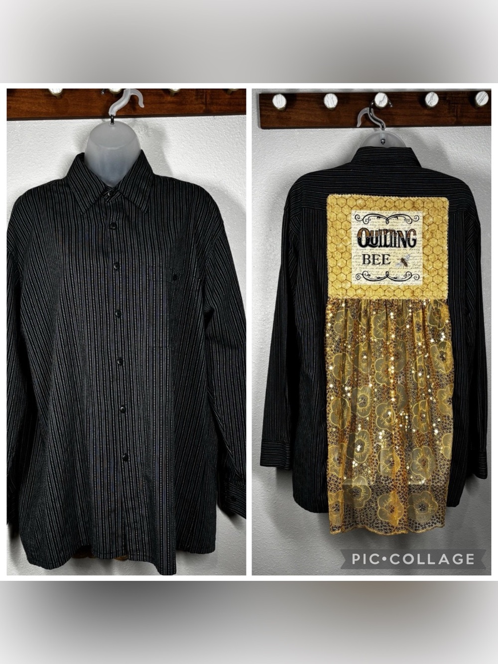 Moda Champia Moda UpCycled Sequined Men’s Long Sleeve Size Medium